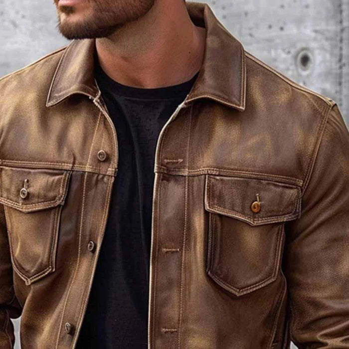 Dan Anthony™Chaqueta de Cuero