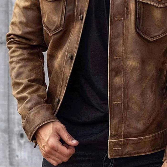 Dan Anthony™Chaqueta de Cuero