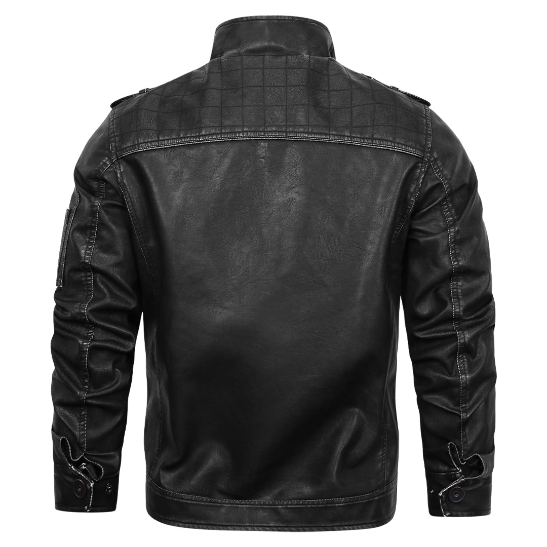 Chaqueta de cuero clásica