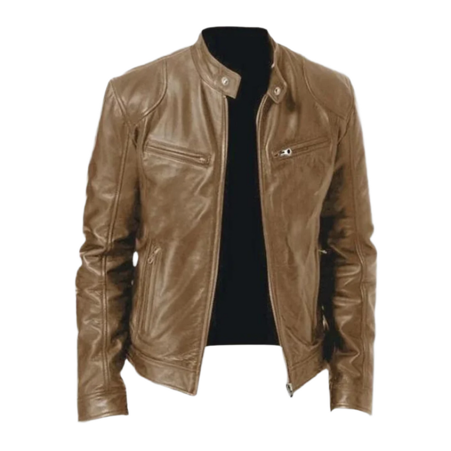 Chaqueta de cuero premium