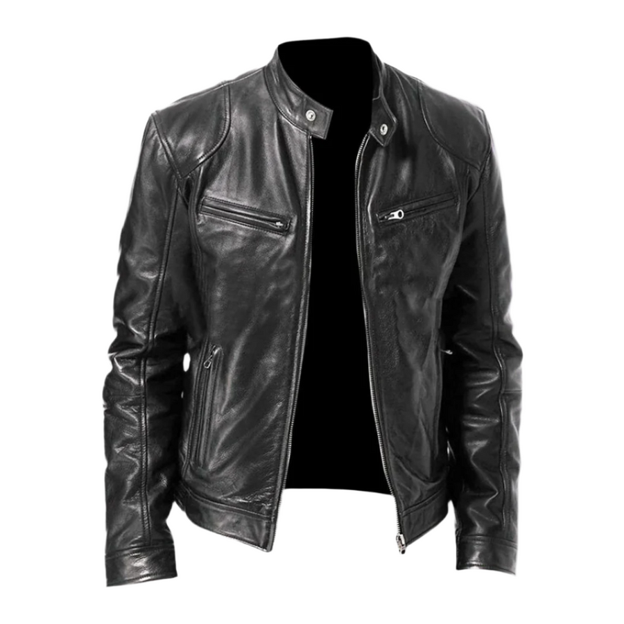 Chaqueta de cuero premium