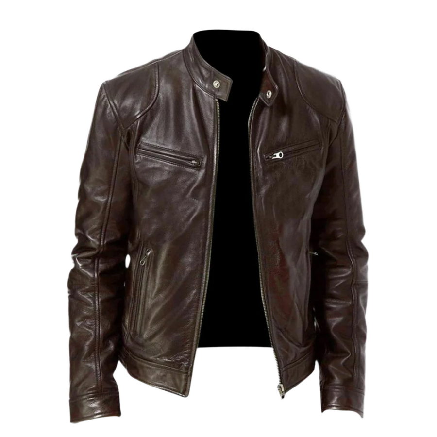 Chaqueta de cuero premium