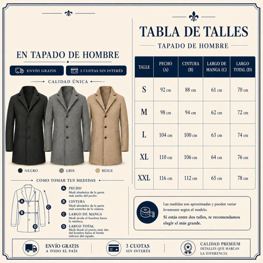 Tapado de hombre