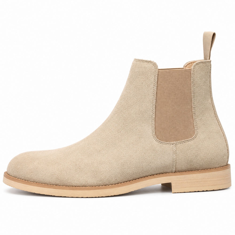 Botas Tipo Botín de Gamuza