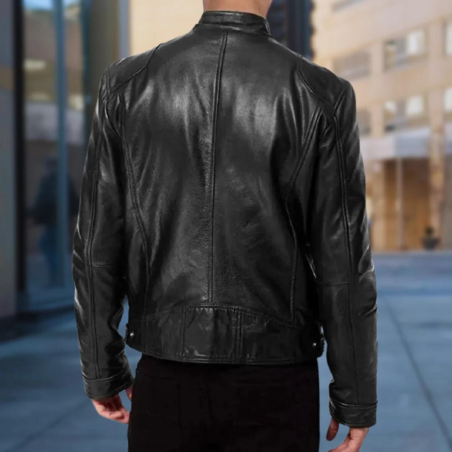 Chaqueta de cuero premium