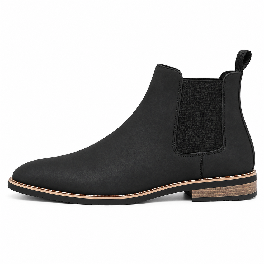 Botas Tipo Botín de Cuero