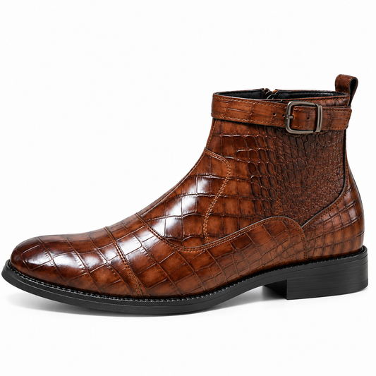 SIERRA™ | Botas de Cuero con Hebilla Decorativa