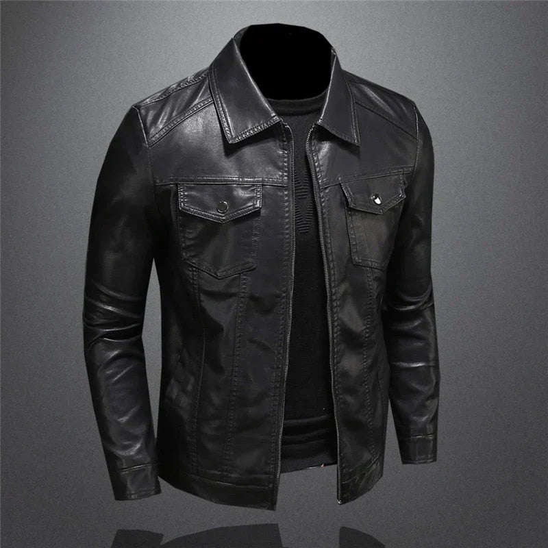 Chaqueta de cuero vegano con elegancia moderna