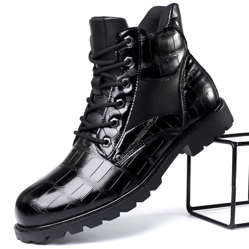 SIERRA™ | Botas de Cuero con Diseño de Cocodrilo