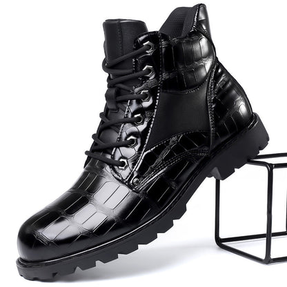 SIERRA™ | Botas de Cuero con Diseño de Cocodrilo
