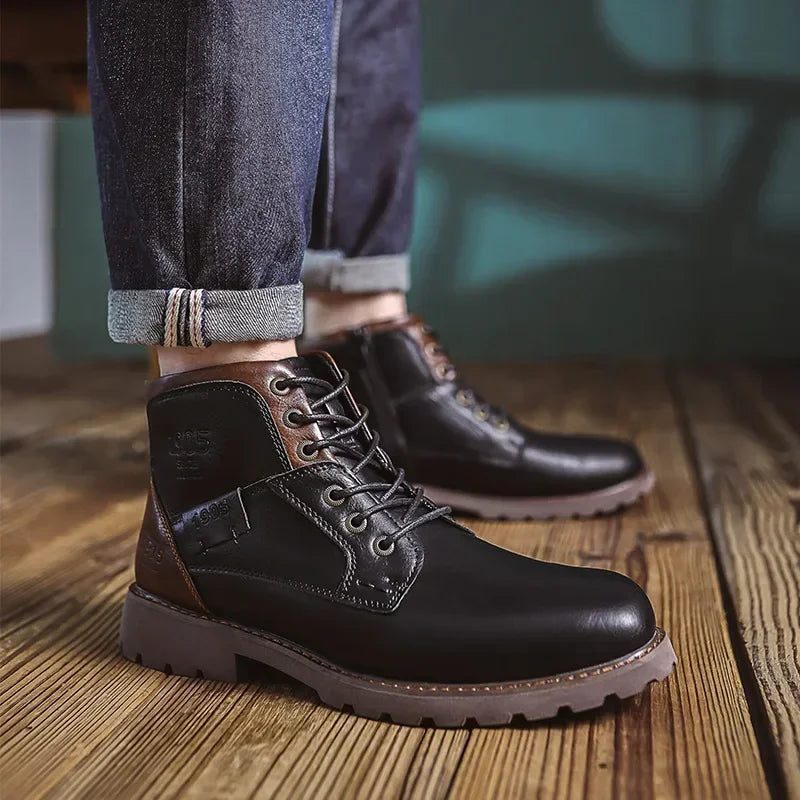 SIERRA™ | Botas Casuales de Cuero Estilo Clásico Británico