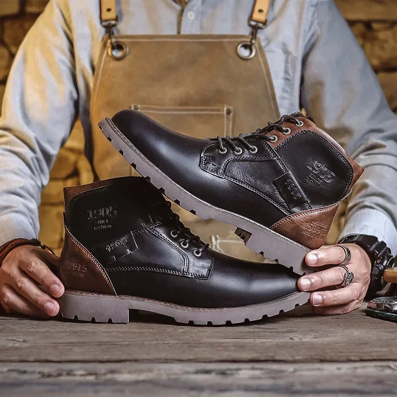 SIERRA™ | Botas Casuales de Cuero Estilo Clásico Británico