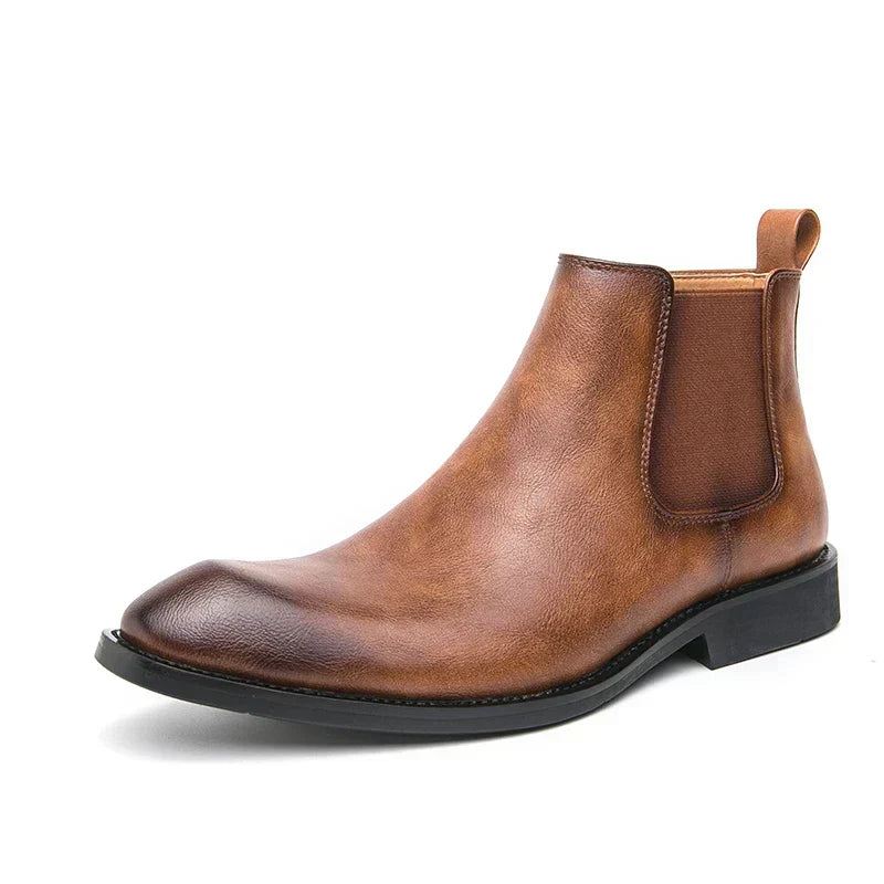 SIERRA™ | Botas Tipo Botín de Cuero con Cierre
