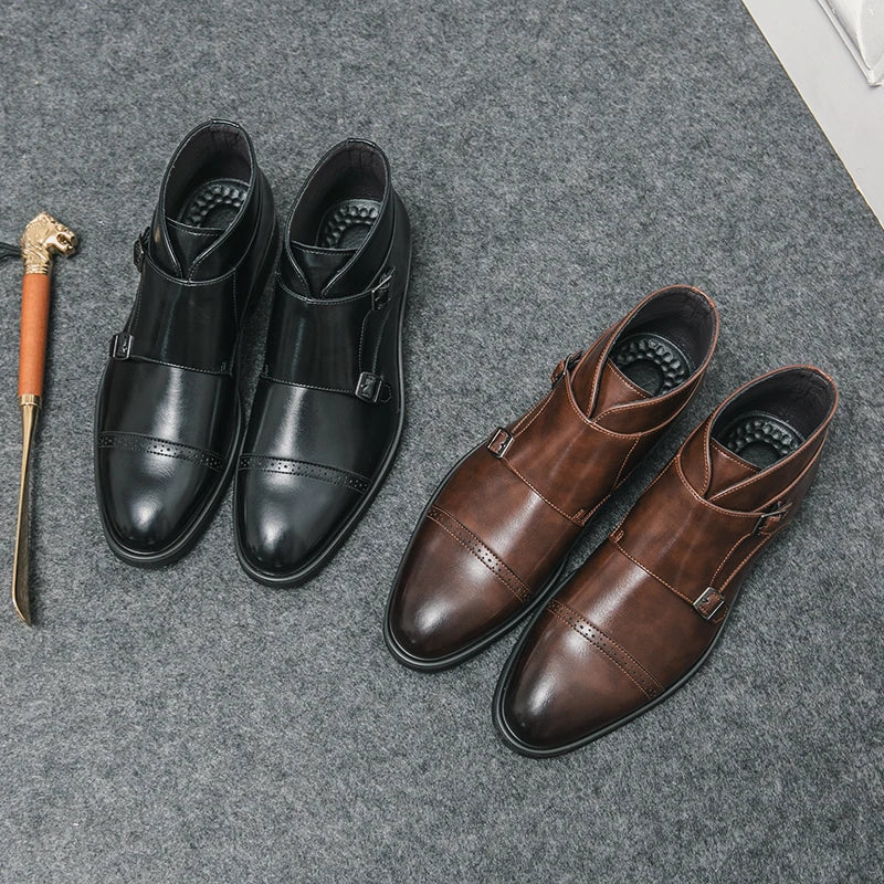 SIERRA™ | Botas de Cuero con Doble Correa Ajustable