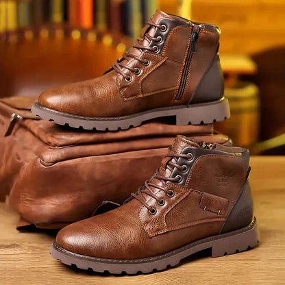 SIERRA™ | Botas de Cordones de Cuero Premium