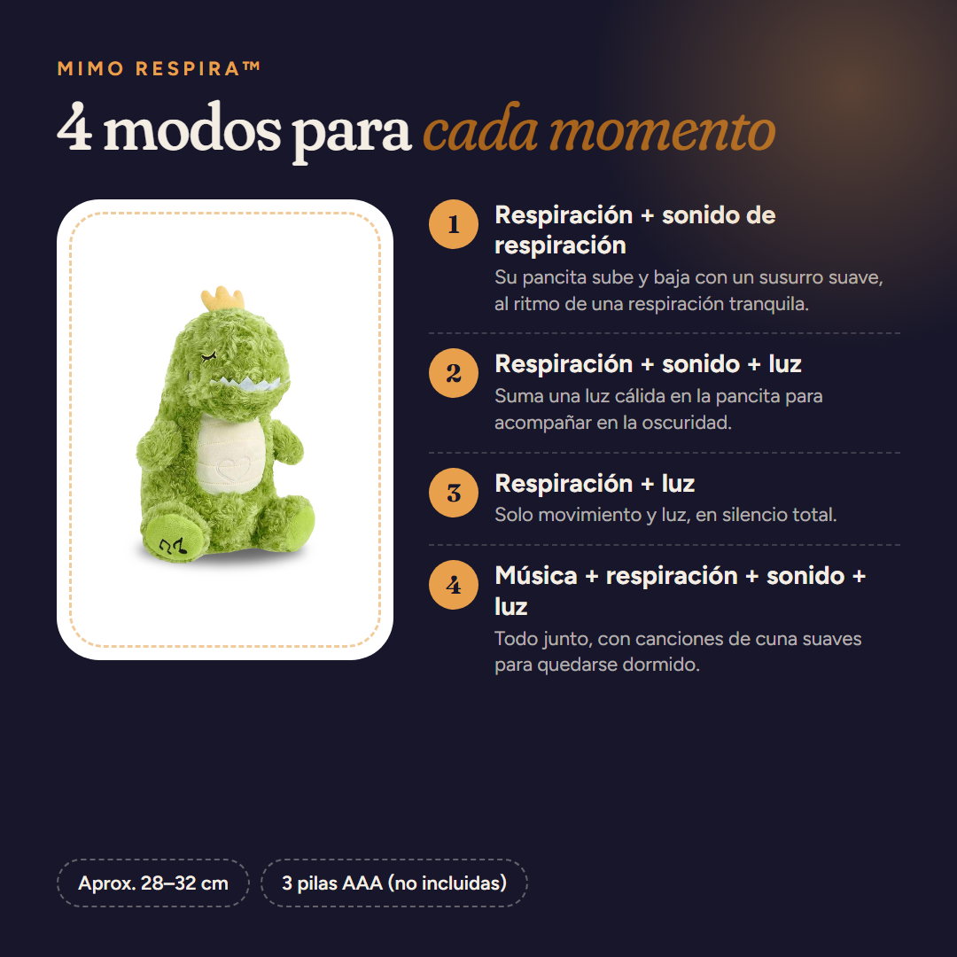 Mimo Respira™ Dino – modos