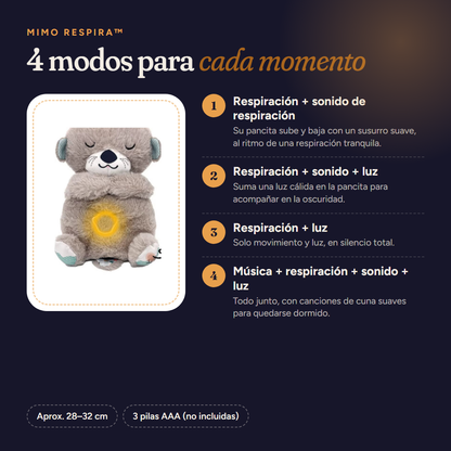 Mimo Respira™ Nutria – modos