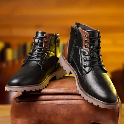 SIERRA™ | Botas de Cordones de Cuero Premium