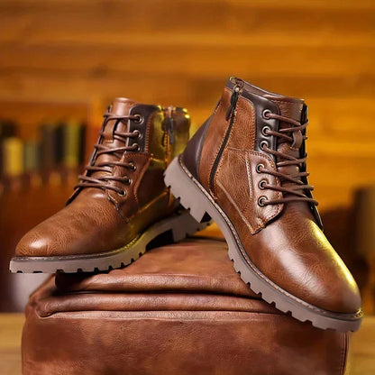 SIERRA™ | Botas de Cordones de Cuero Premium