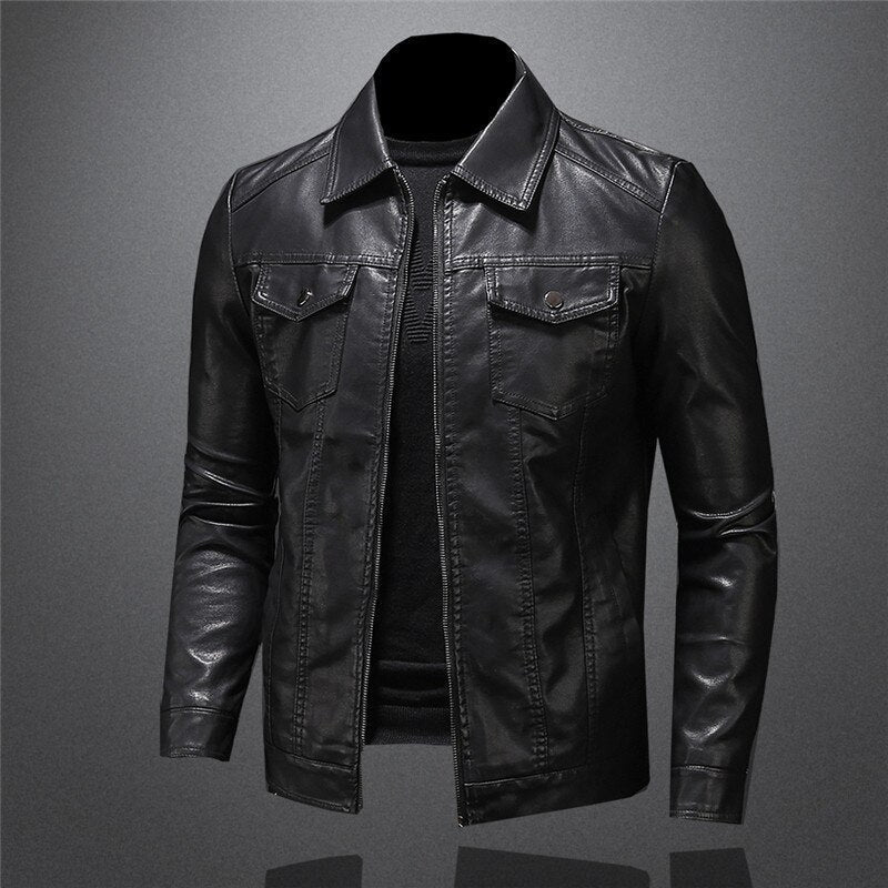 Chaqueta de cuero vegano con elegancia moderna